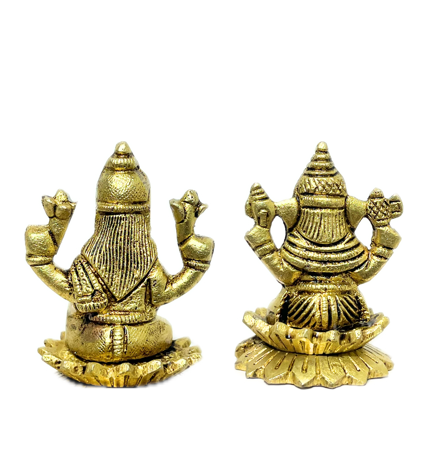 Brass Laxmi Ganesh Idol Set – 100% Pure Brass