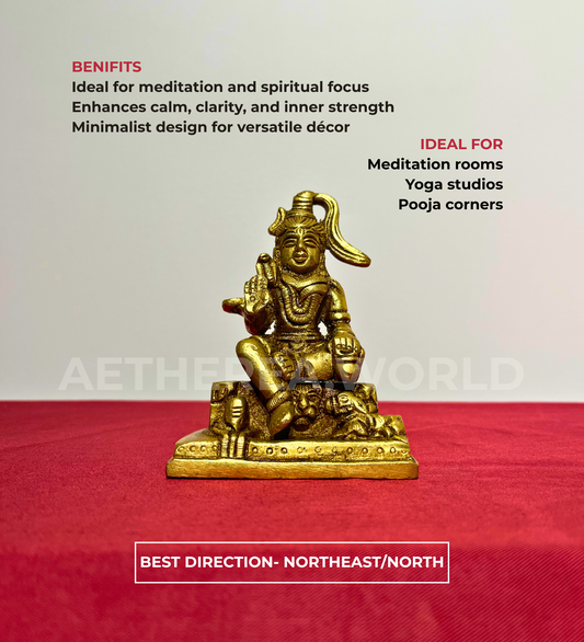 Brass Shiv Ji Idol– 100% Pure Brass