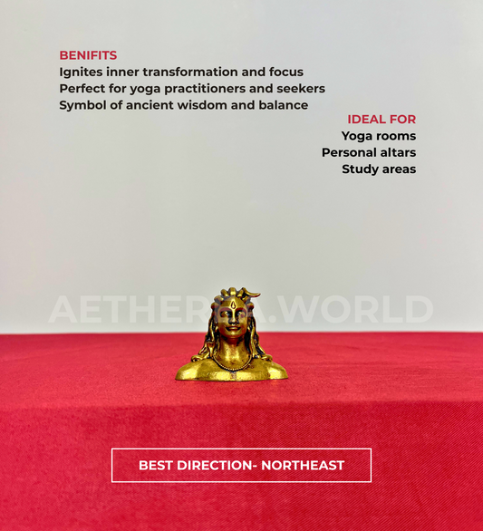 Brass Adiyogi Idol – 100% Pure Brass