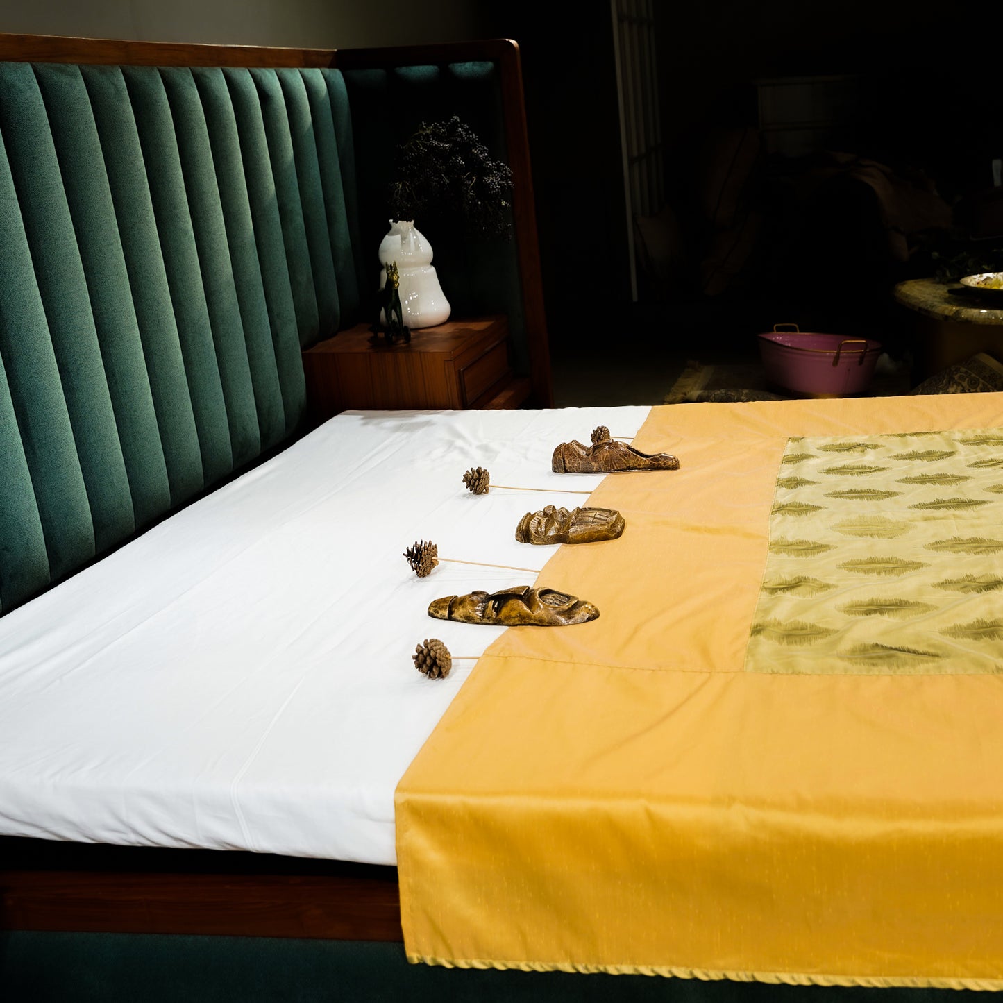 Golden Bed Throw