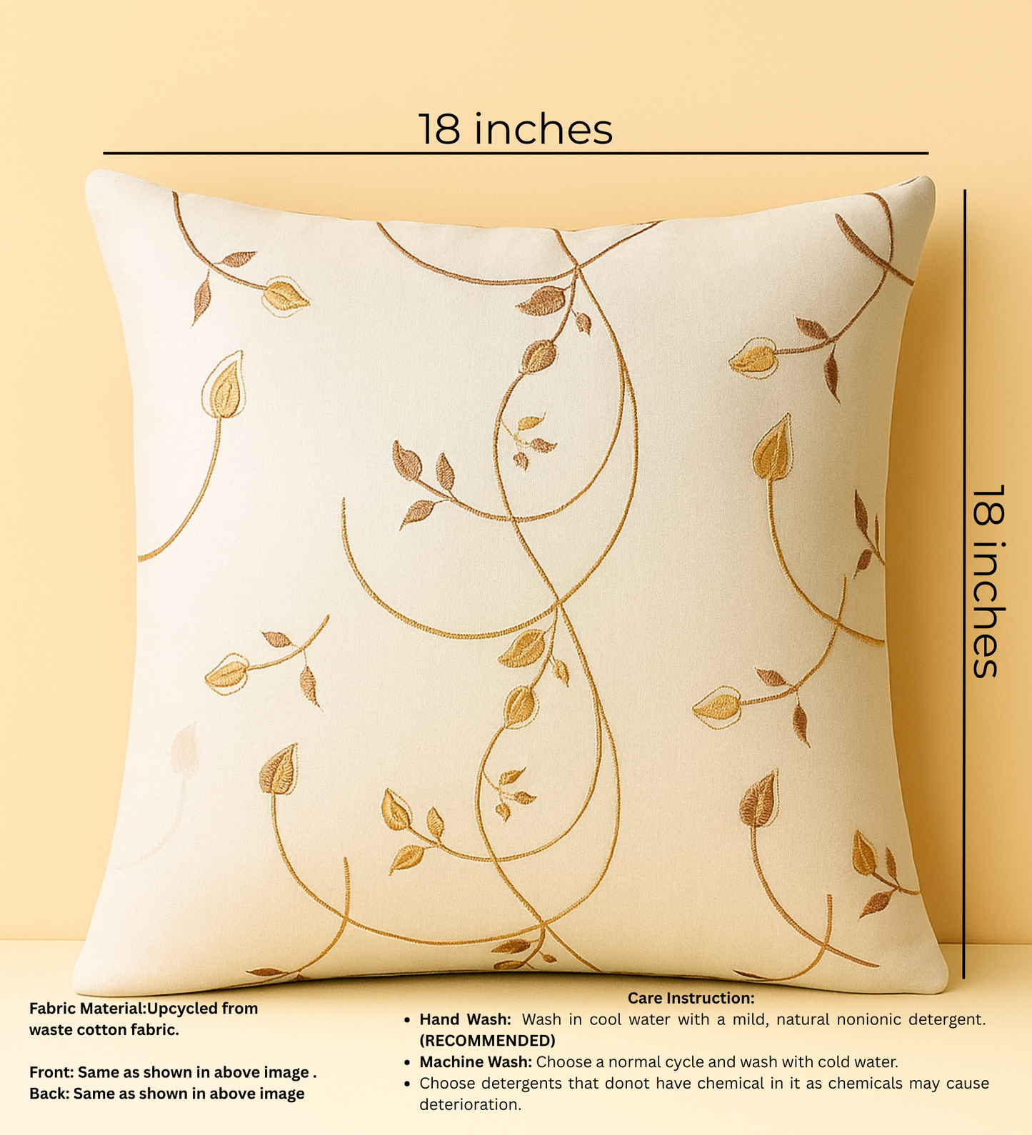 Luna Gleam Silk-Blend Cushion Cover