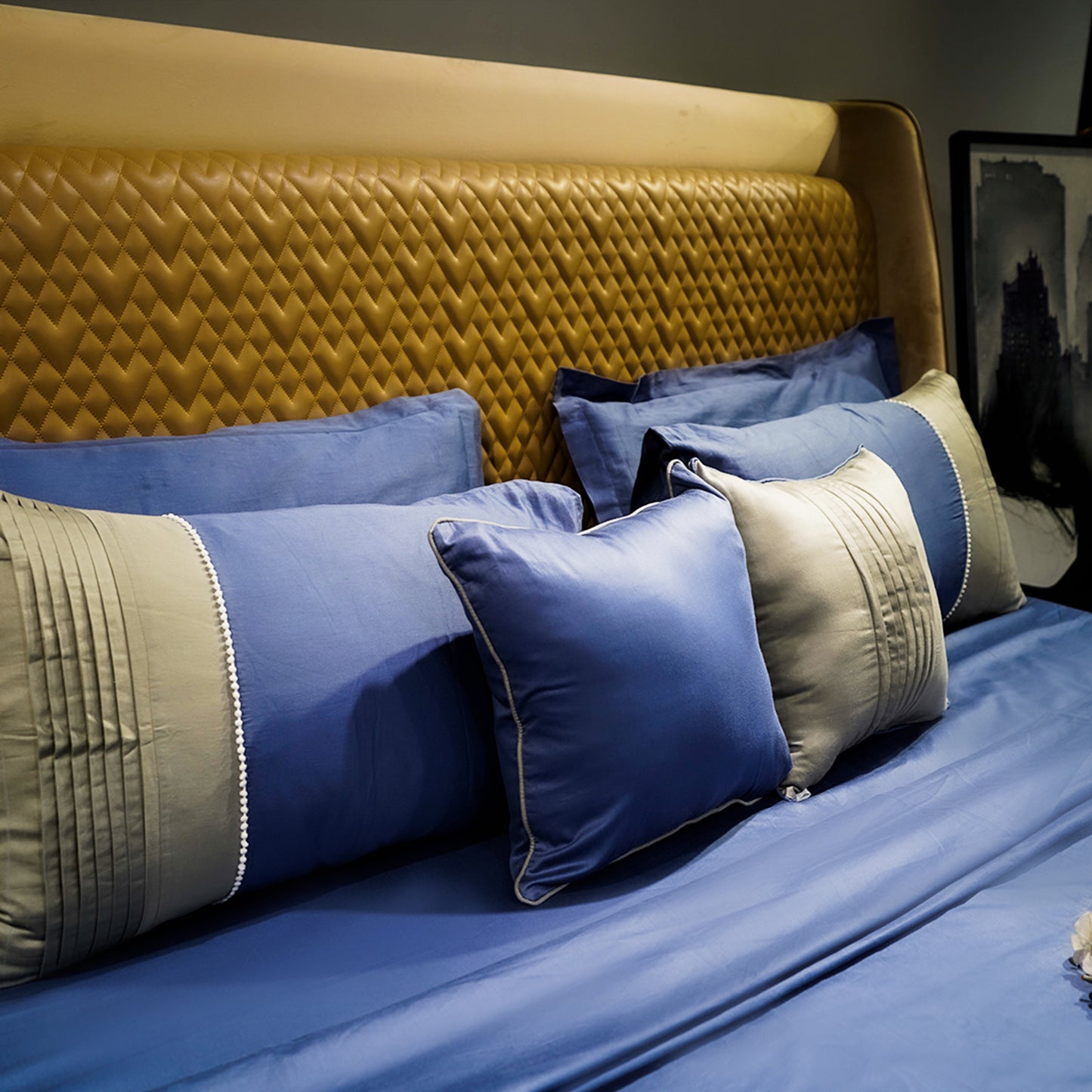 Majestic Sapphire Colorplay Stripe 300 TC|500 TC Bed Set