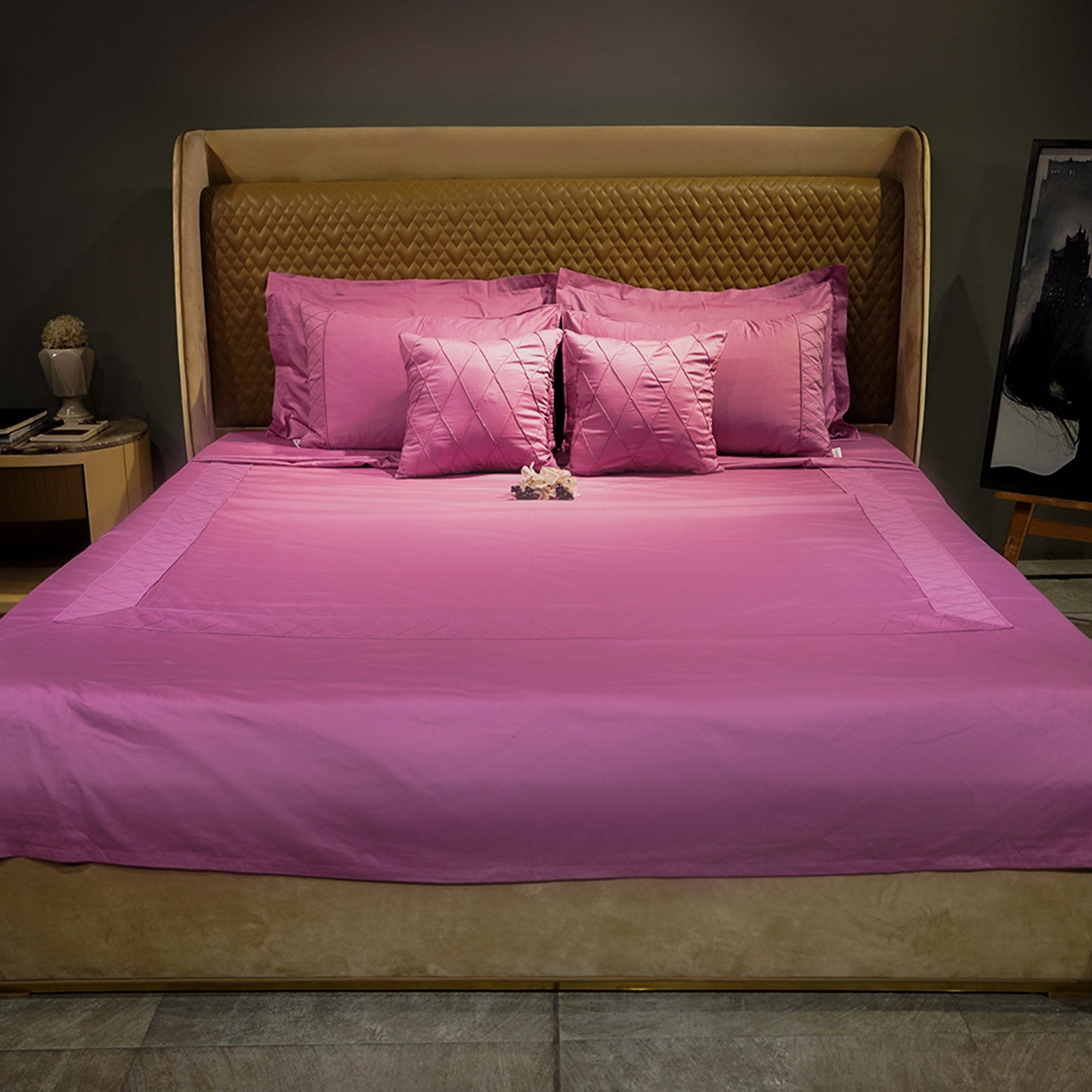 Rose Quartz Diamond Simplicity 300 TC|400 TC|500 TC Bed Set