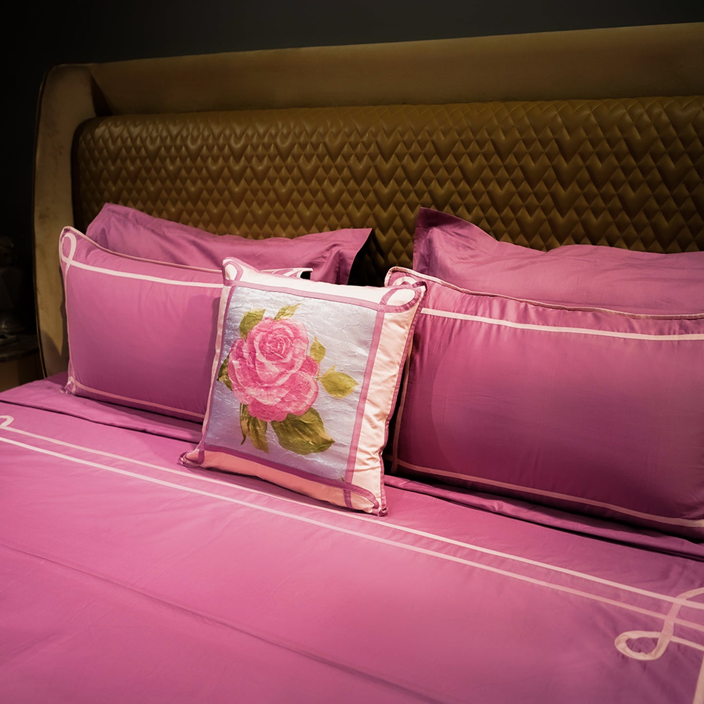 Rose Quartz Tranquil Curve 300 TC|400 TC|500 TC Pillow Cover
