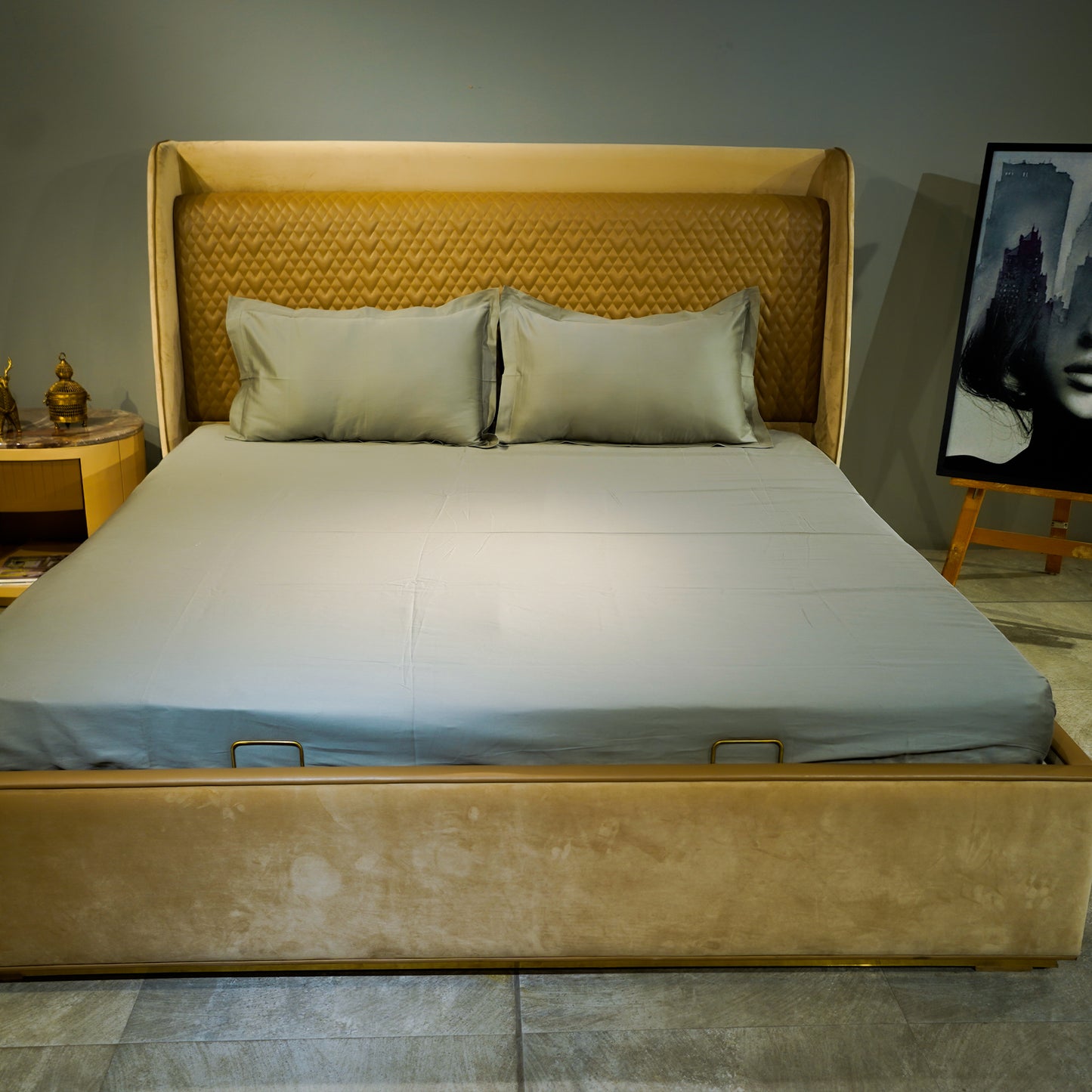 Sage Green pure cotton flat bed sheet for king/queen/single bed – breathable, soft, skin-friendly & fade-resistant bedding for Indian homes.