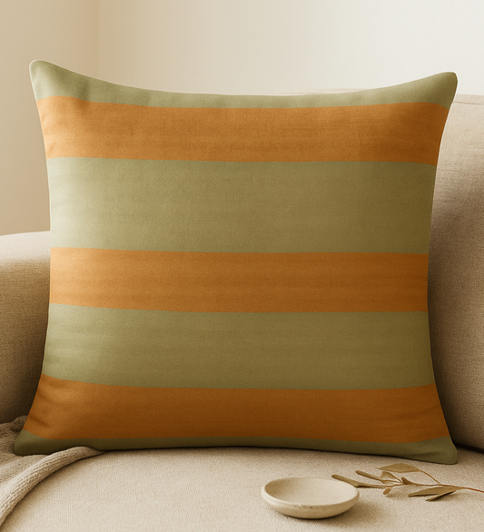 Azure Ember Raw Silk Cushion Cover