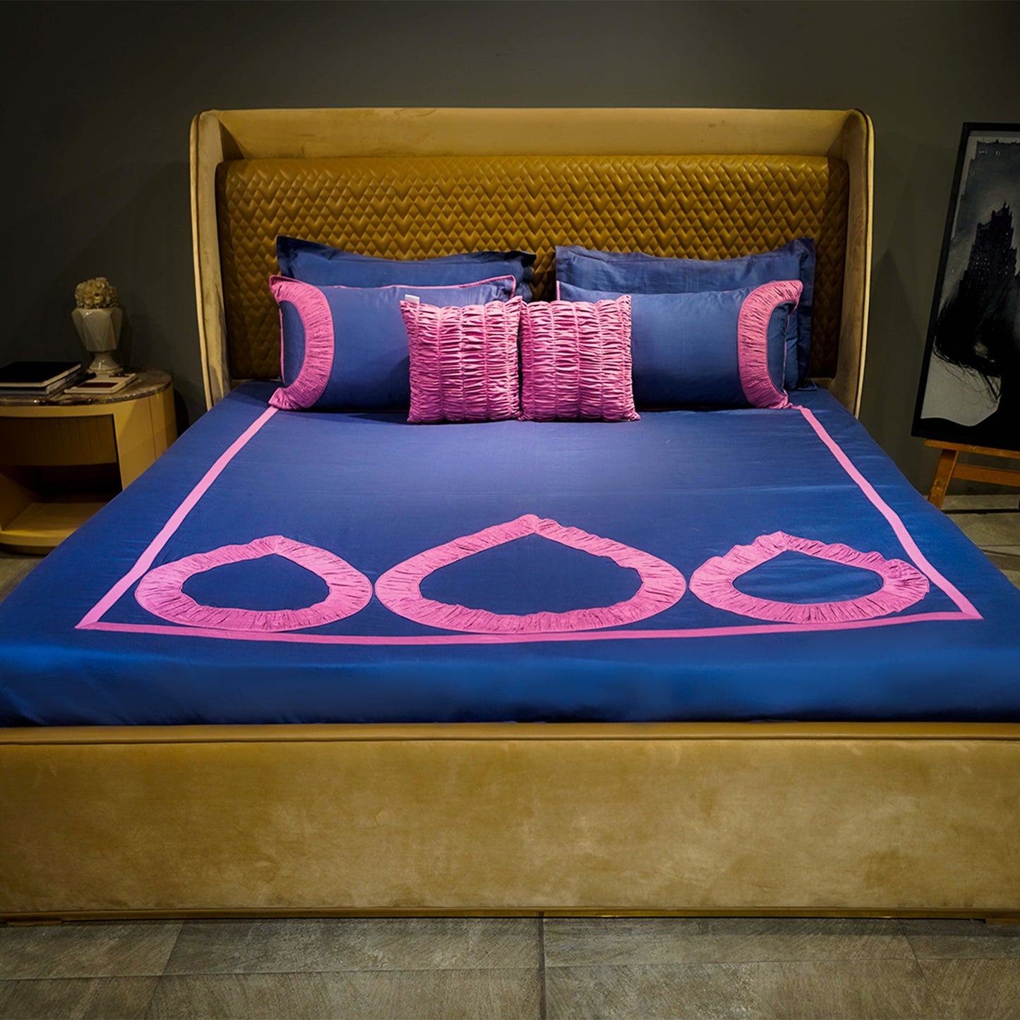 Majestic Sapphire Teardrop Elegance 300 TC|500 TC Bed Set