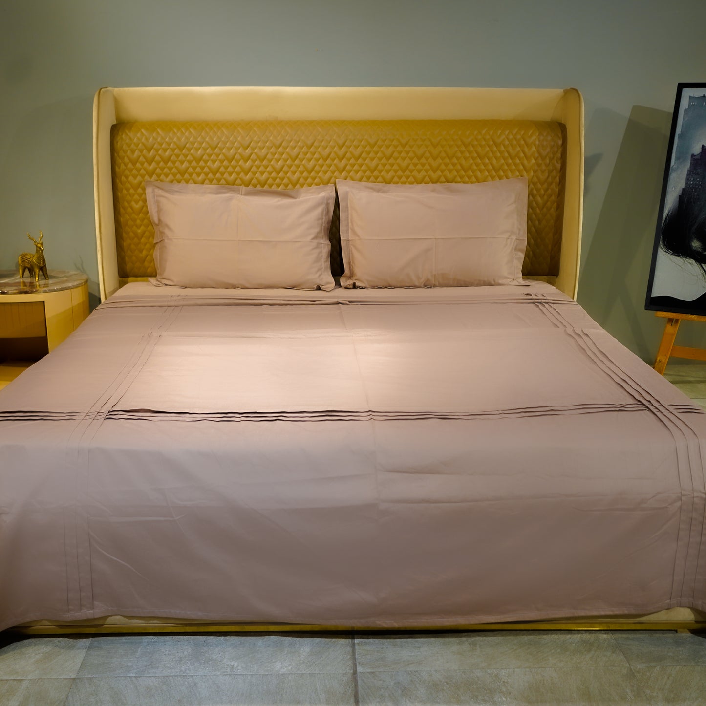 Mocha Bliss Classic Charm 500 TC Bed Set