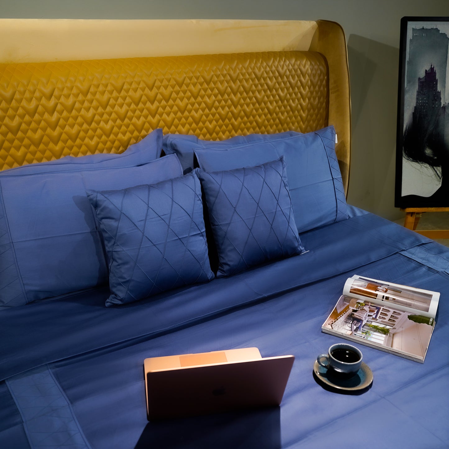 Majestic Sapphire Diamond Simplicity 300 TC|500 TC Pillow Cover