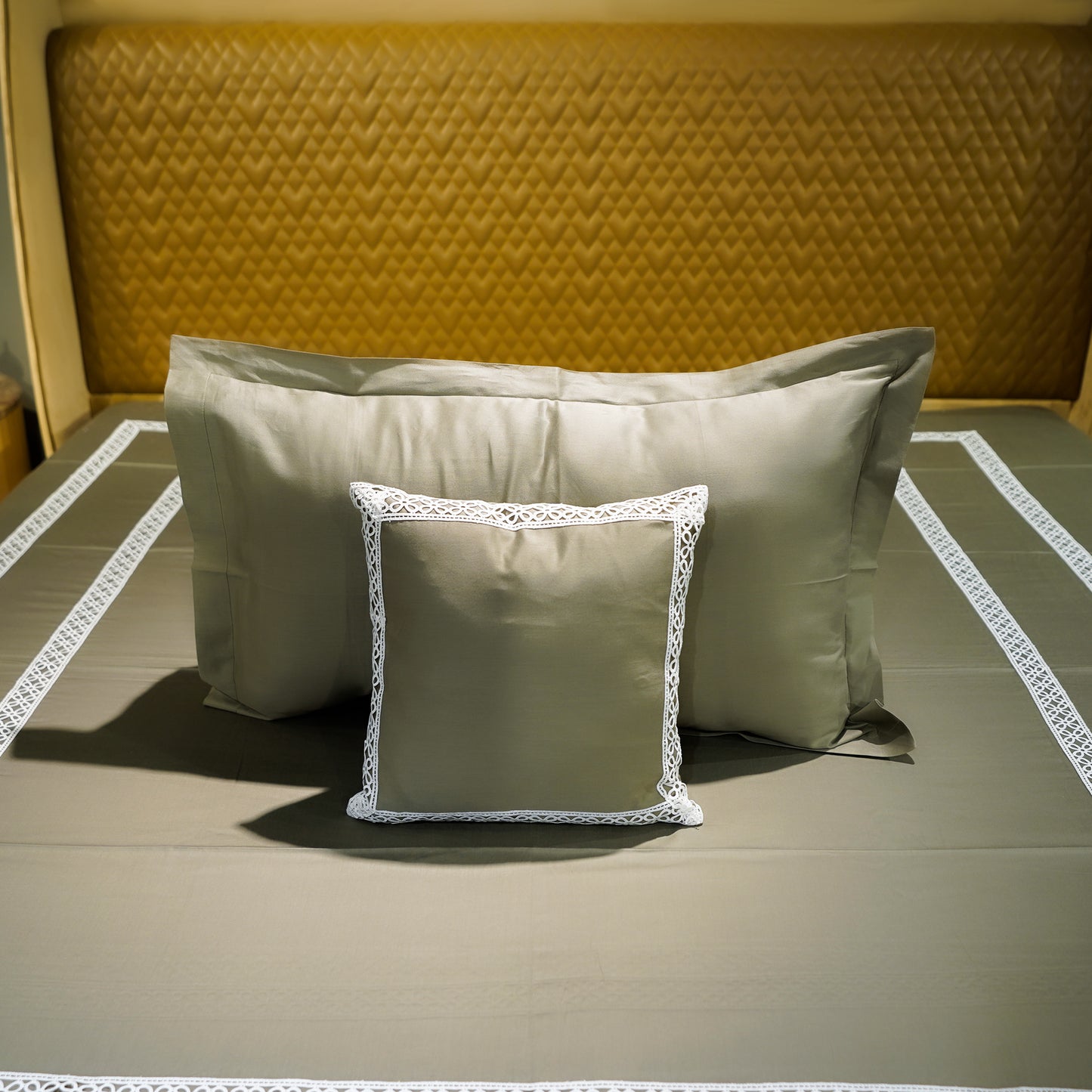 Azure Whisper Cotton Bloom 300 TC|400 TC|500 TC Cushion Cover Sets
