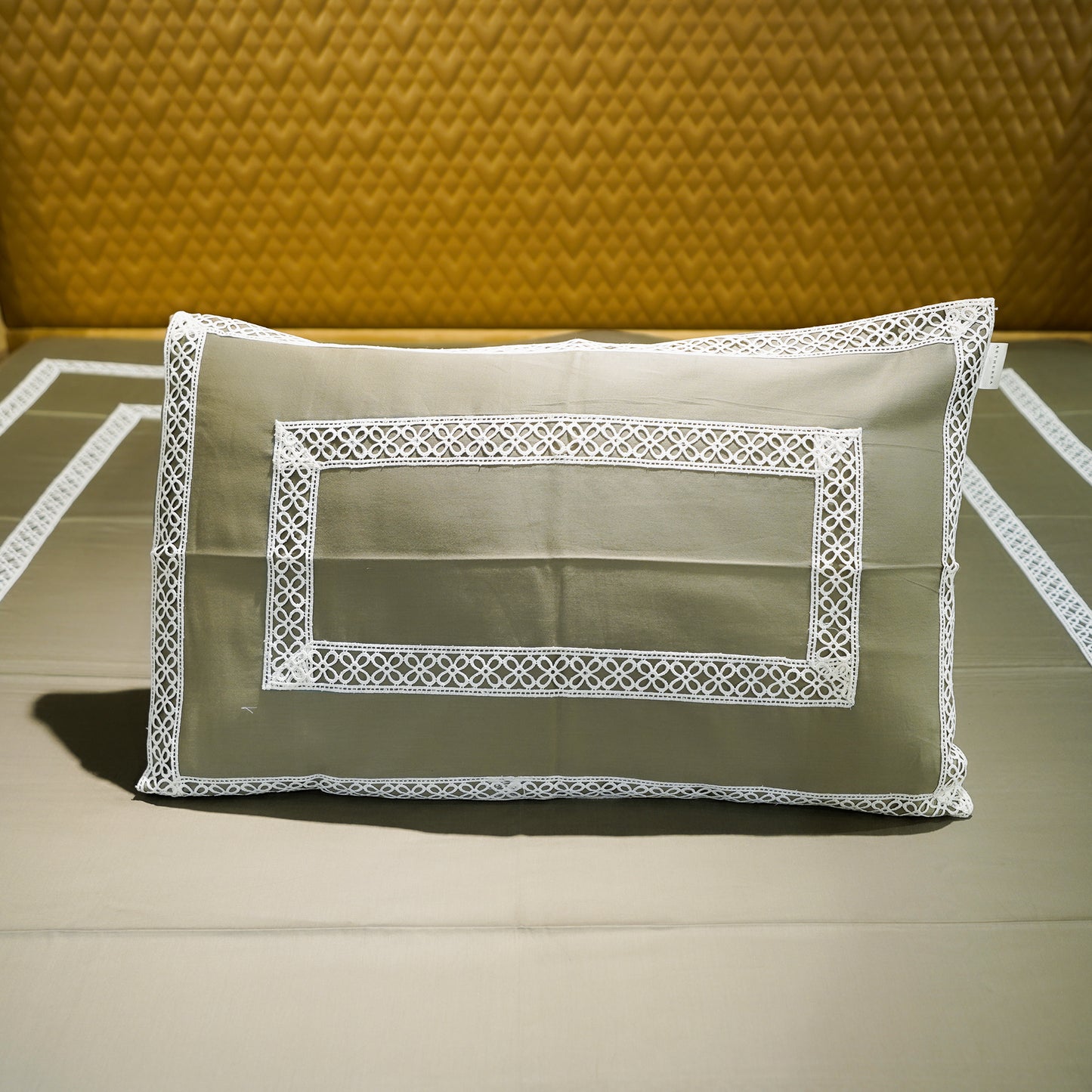 Silver Mist Cotton Bloom 300 TC|500 TC Pillow Cover