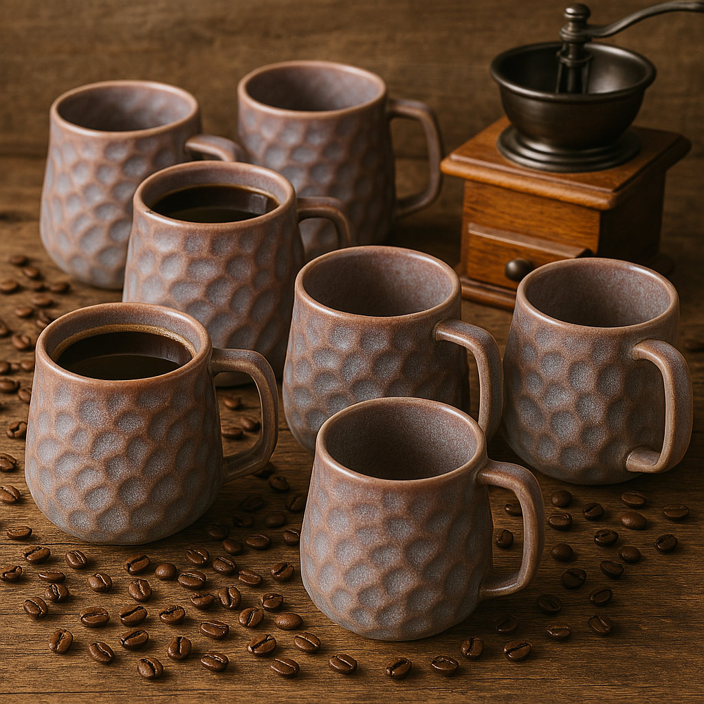 Mesa Textured Ceramic Mug – Handmade Stoneware Coffee Cup