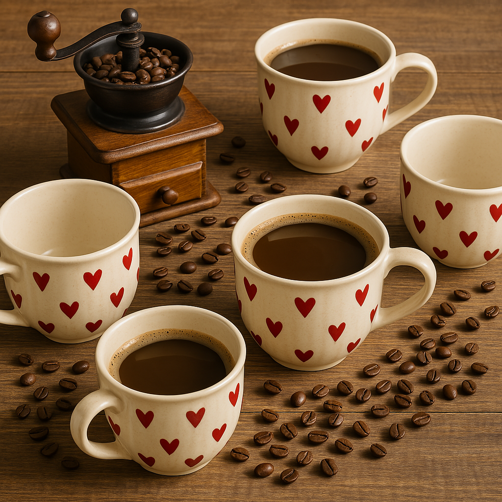 Heartfully Yours – Hand-Painted Ceramic Mug