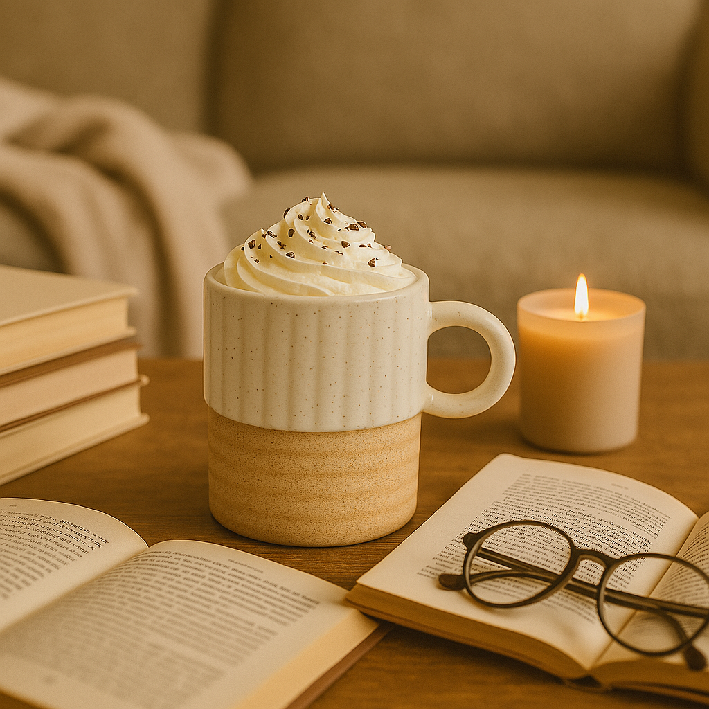 Earth & Ivory – Rustic Stoneware Mug
