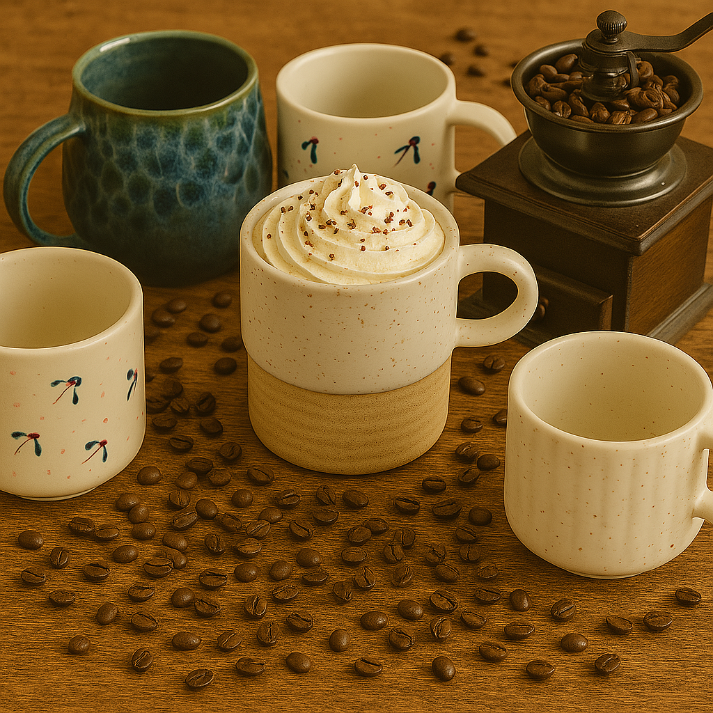 Earth & Ivory – Rustic Stoneware Mug