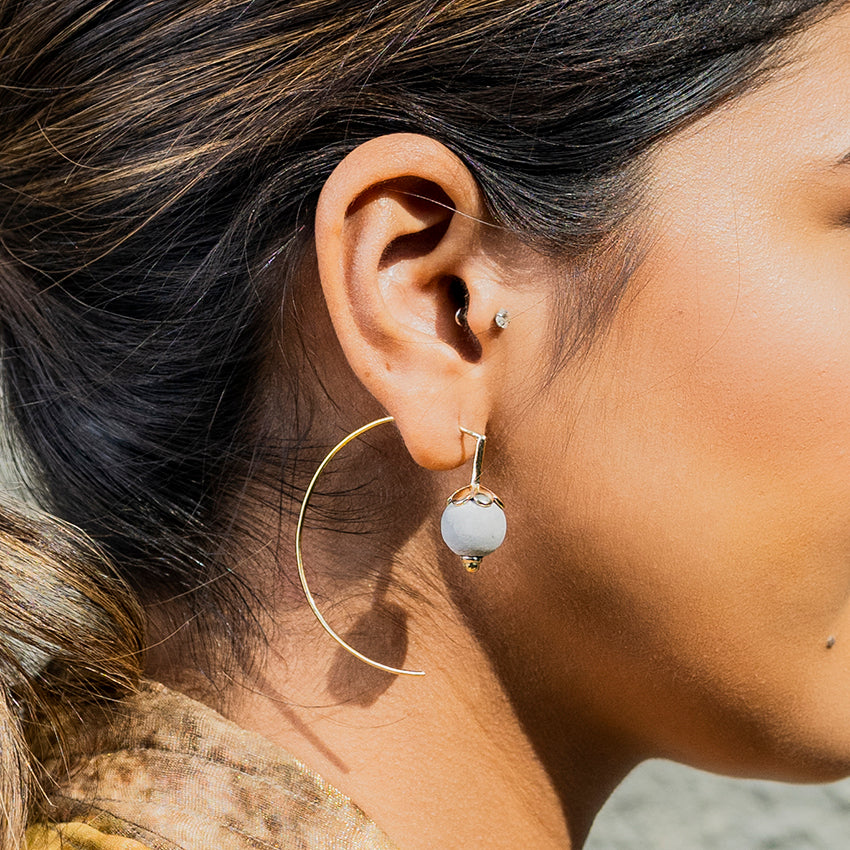 Radius Gold Dome Earrings – Bold, Balanced & Unapologetic