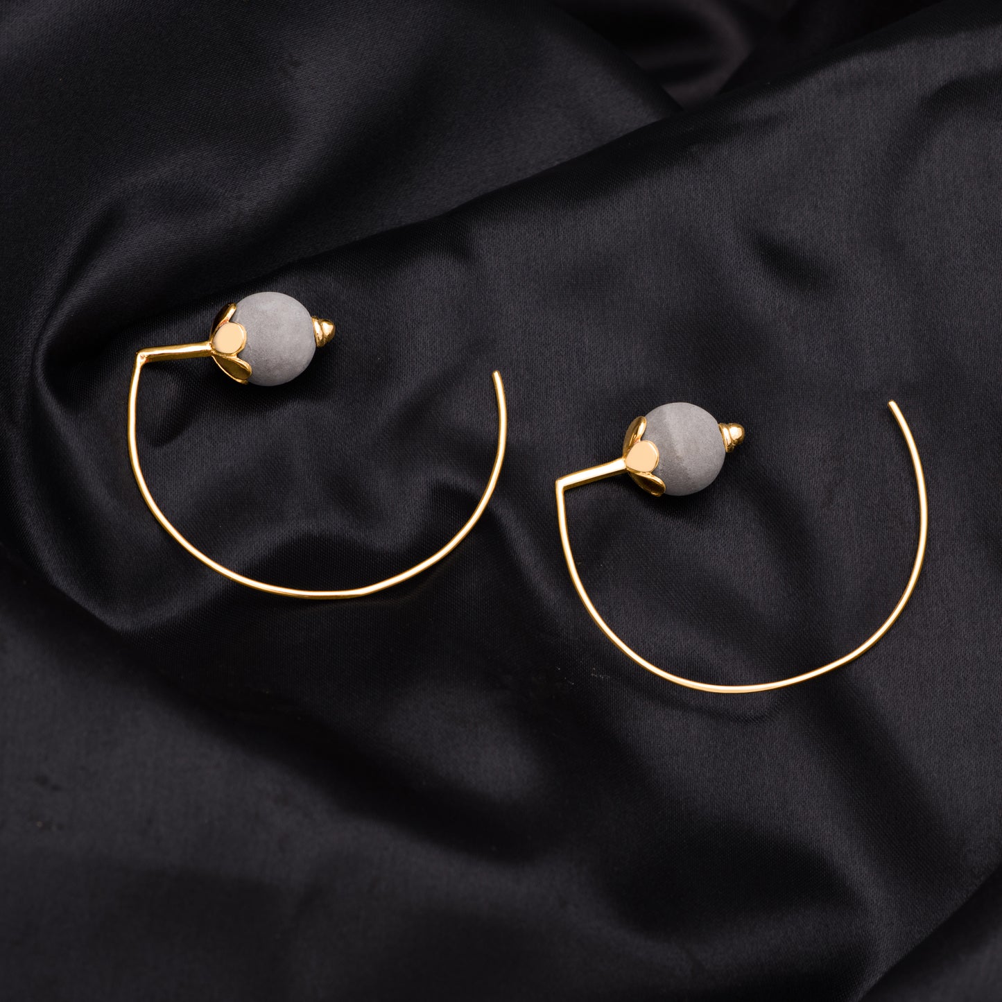 Radius Gold Dome Earrings – Bold, Balanced & Unapologetic