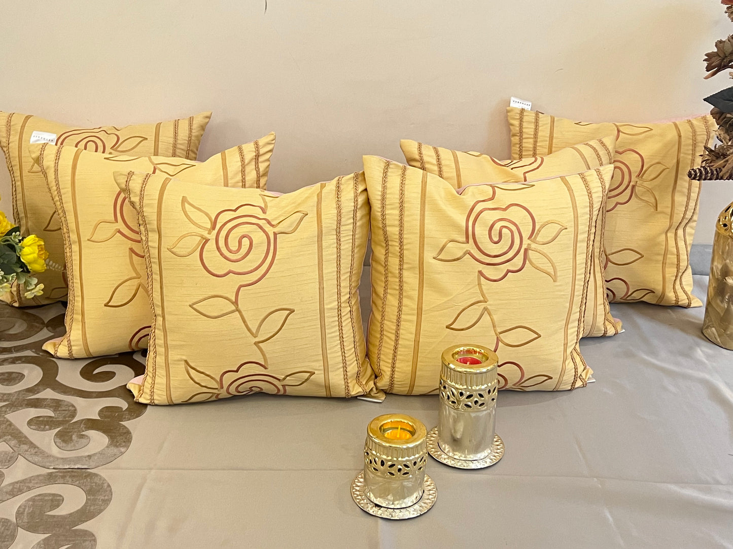 Abstract Rose Cushion Cover Sets