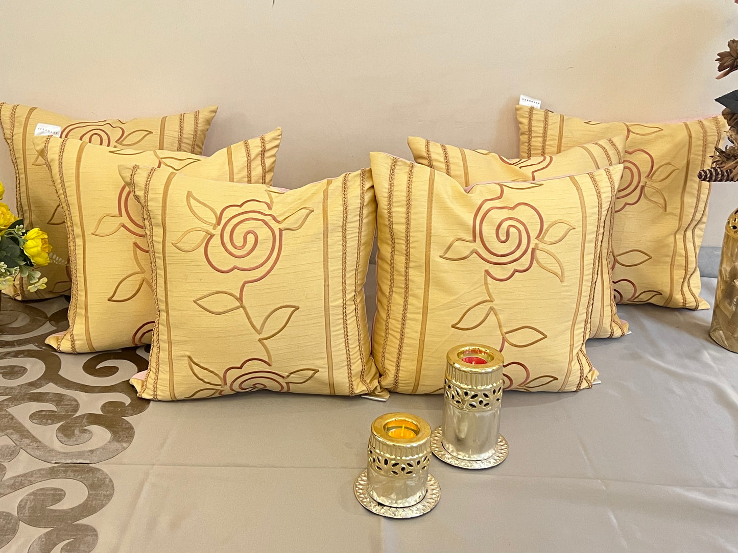 Abstract Rose Cushion Cover Sets