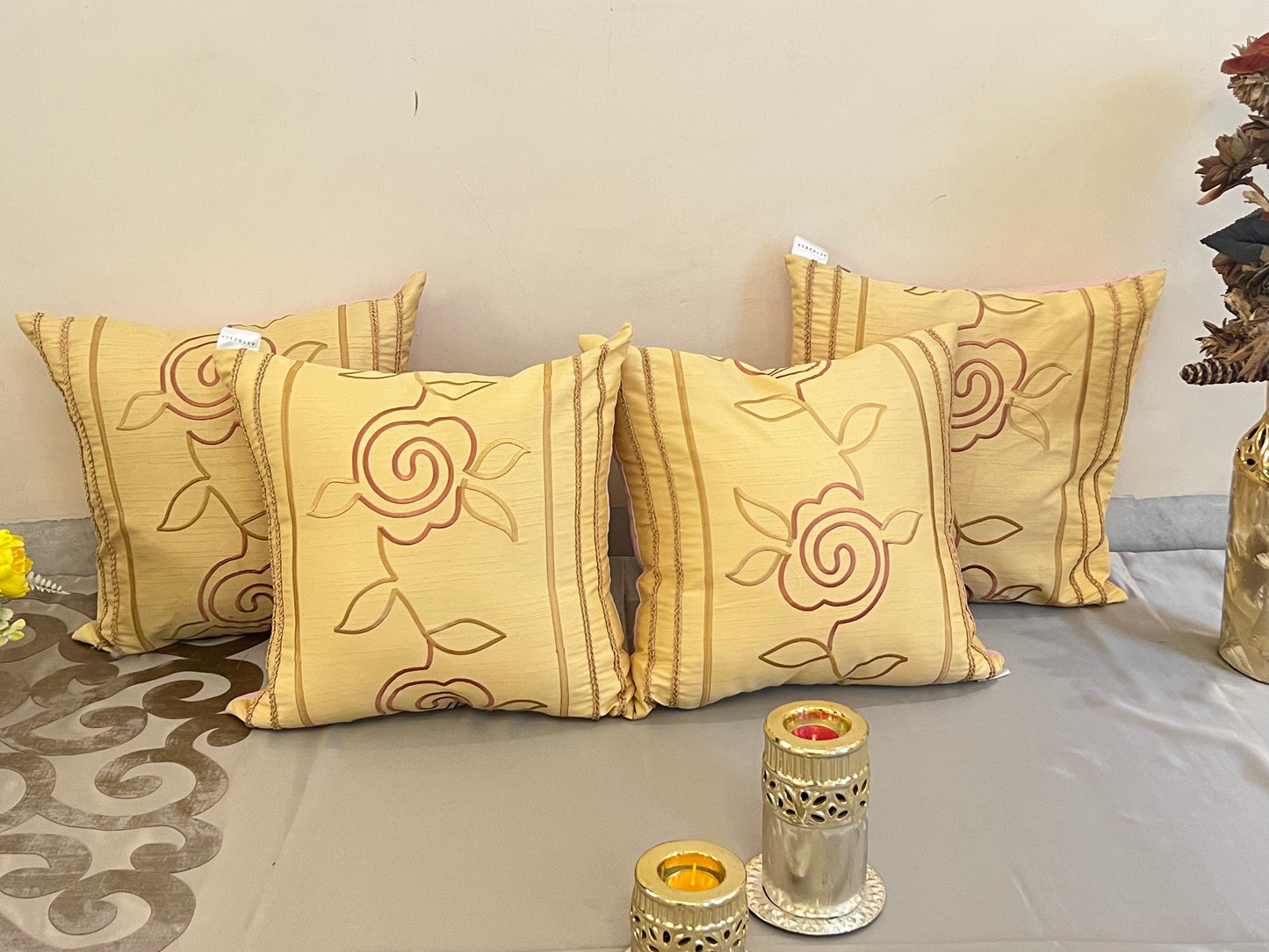 Abstract Rose Cushion Cover Sets
