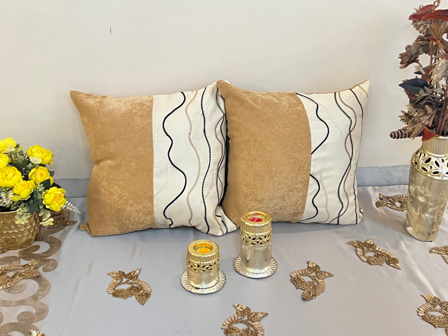 Wavy Beach Curls Cushion Cover Sets
