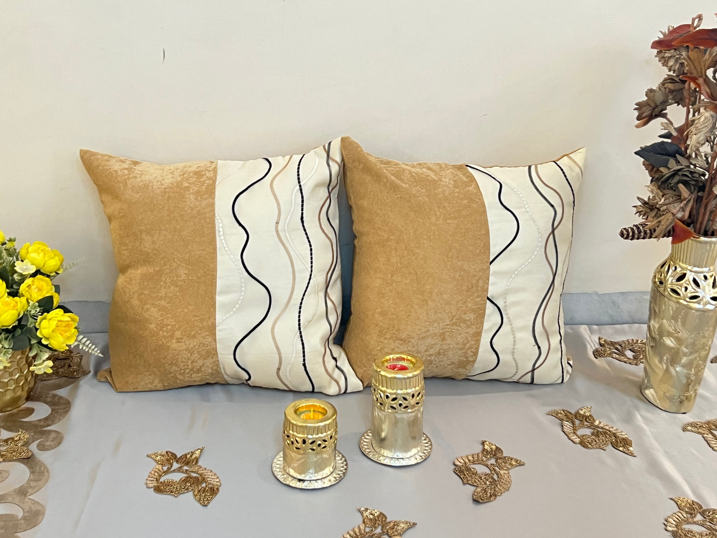 Wavy Beach Curls Cushion Cover Sets