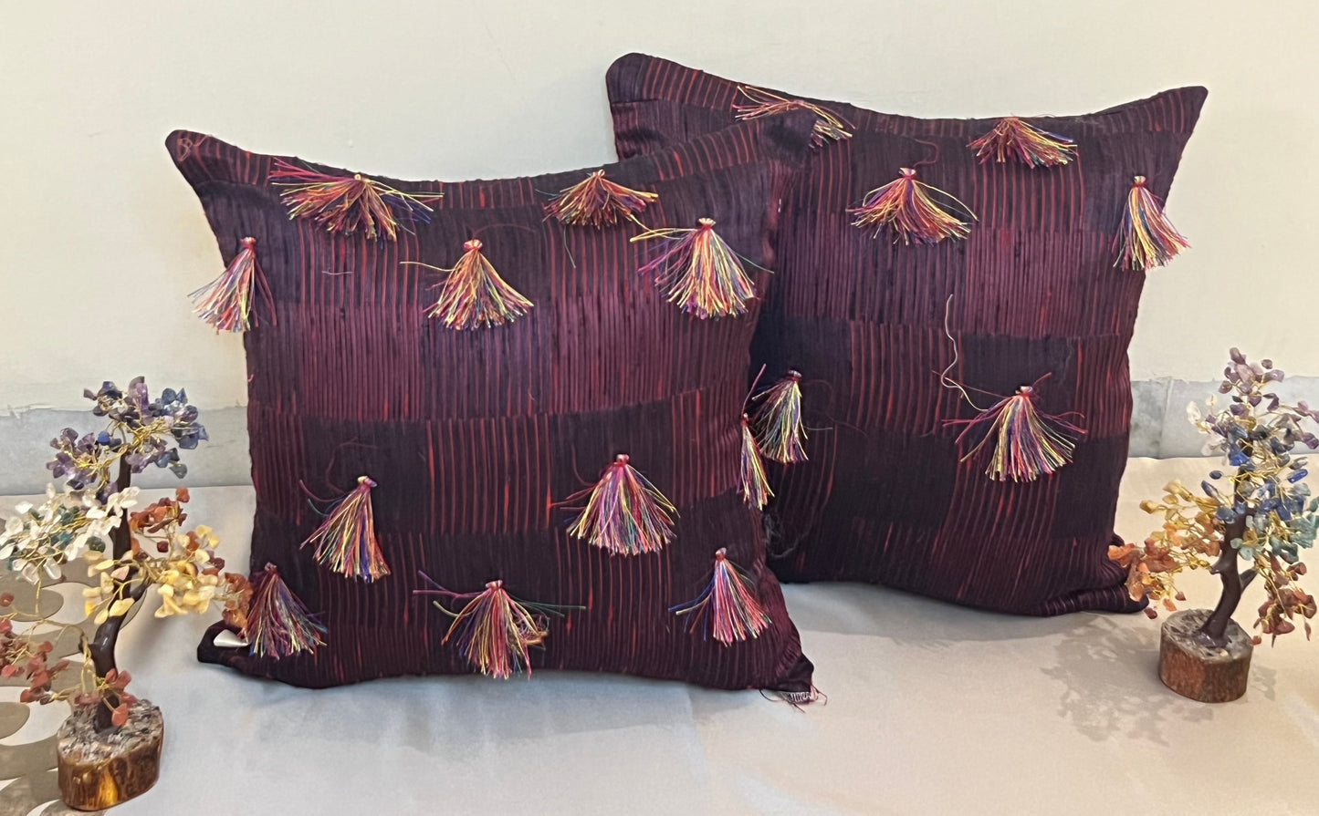 Majestic Plum Cushion Cover
