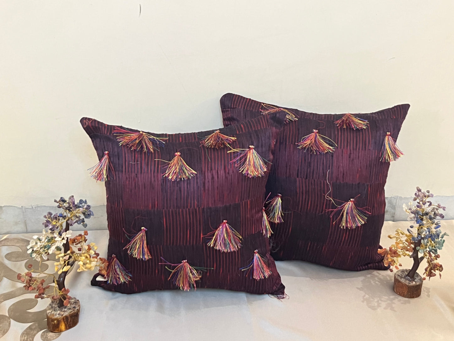 Majestic Plum Cushion Cover