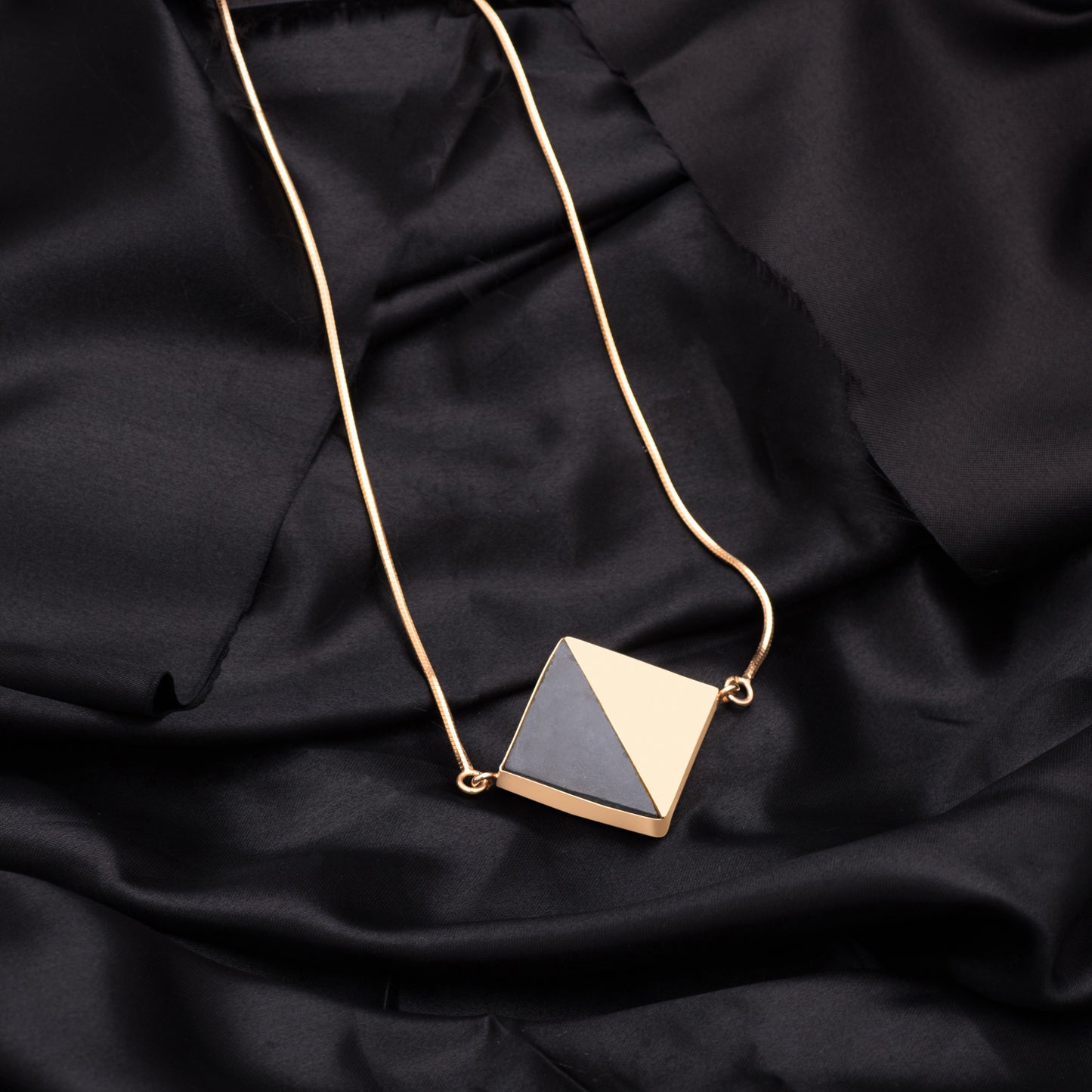 Samasya Gold Geometric Necklace for Women