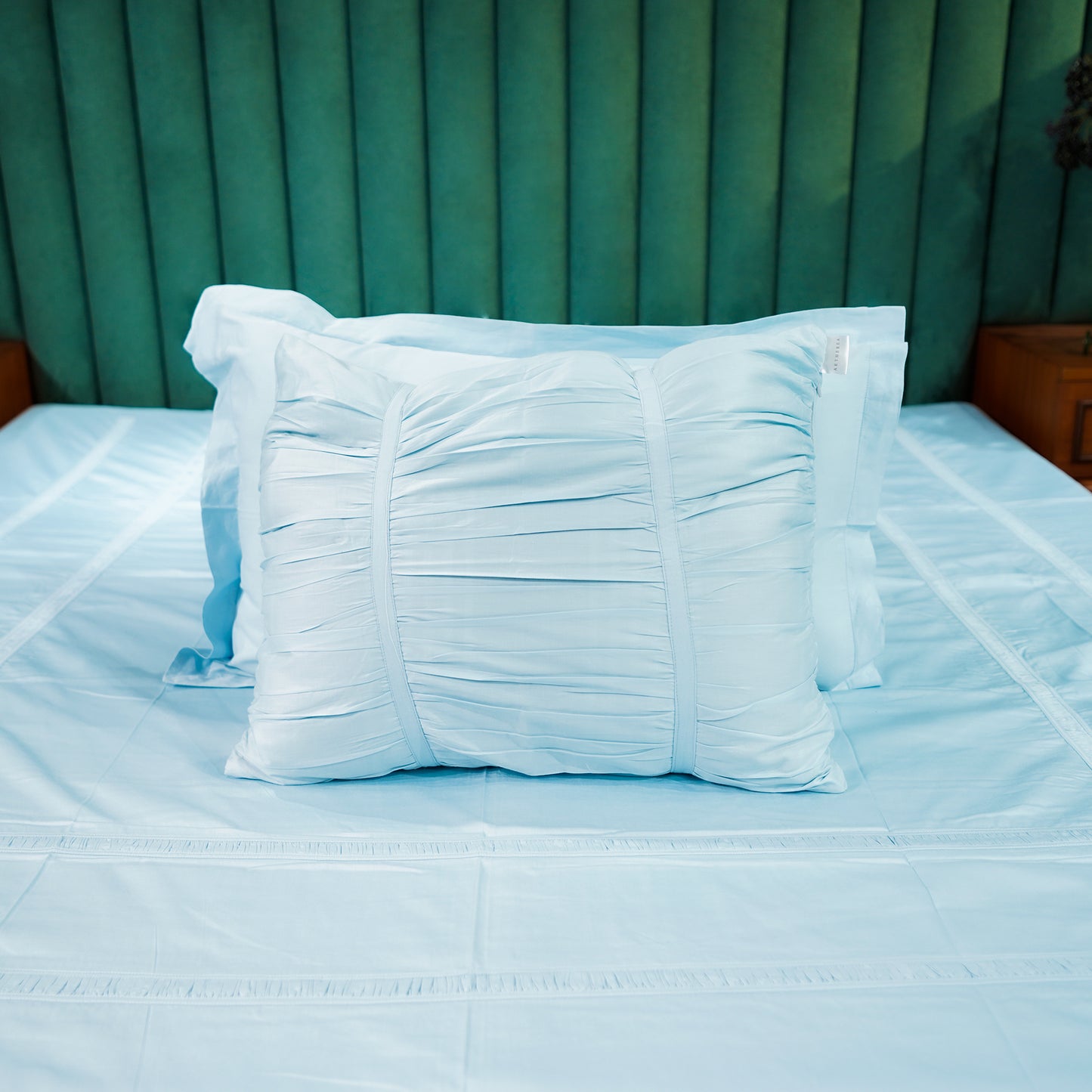 Azure Whisper Opulent Edge 300 TC|500 TC Cushion Cover Sets