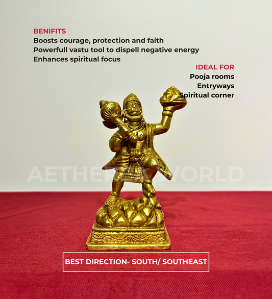 Standing Hanuman Idol – 100% Pure Brass