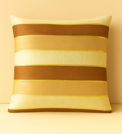 Dusk Horizon Raw Silk Cushion Cover