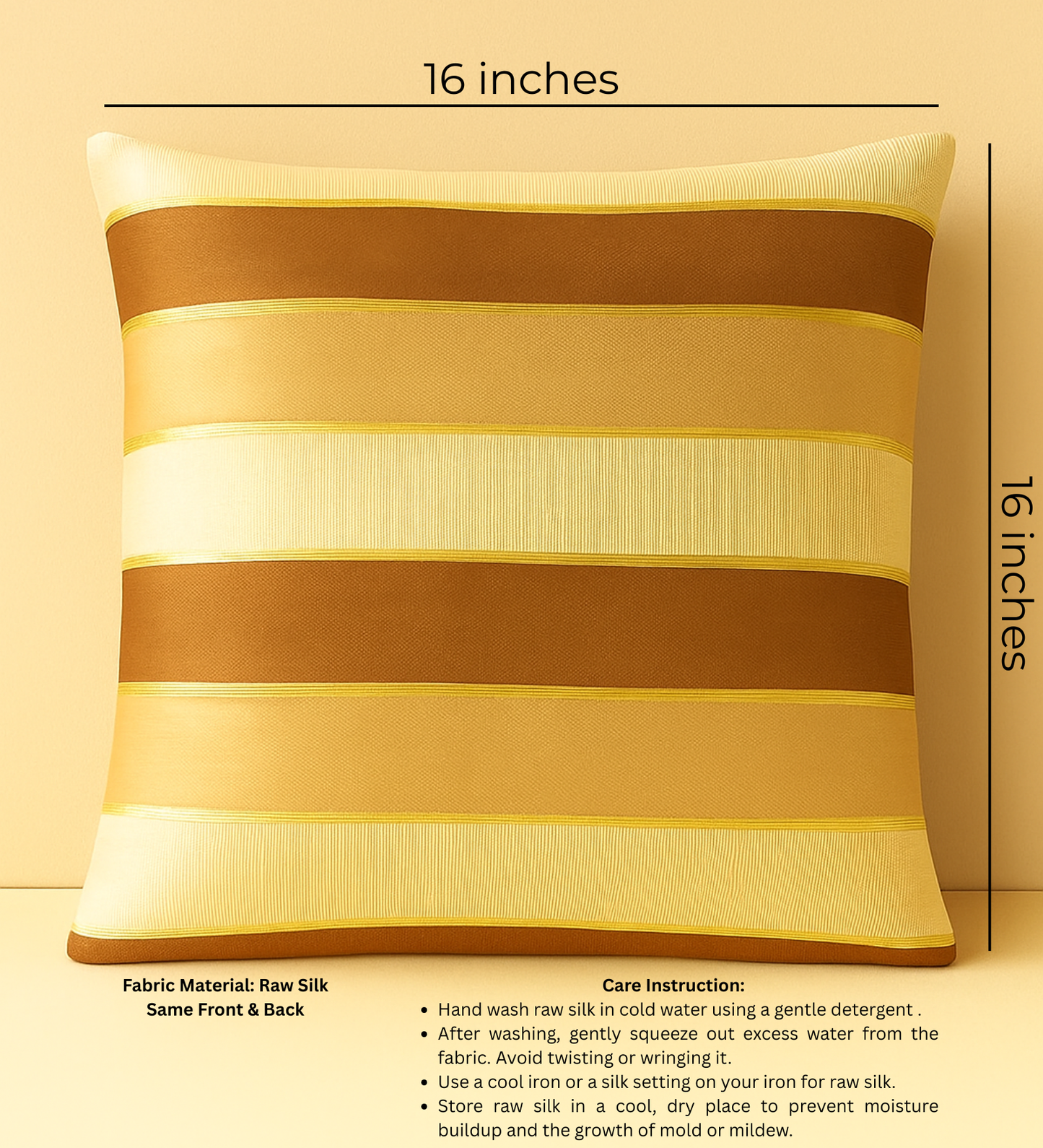 Dusk Horizon Raw Silk Cushion Cover