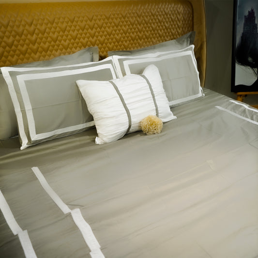 Mystic Moss Opulent Edge 300 TC|500 TC Bed Set