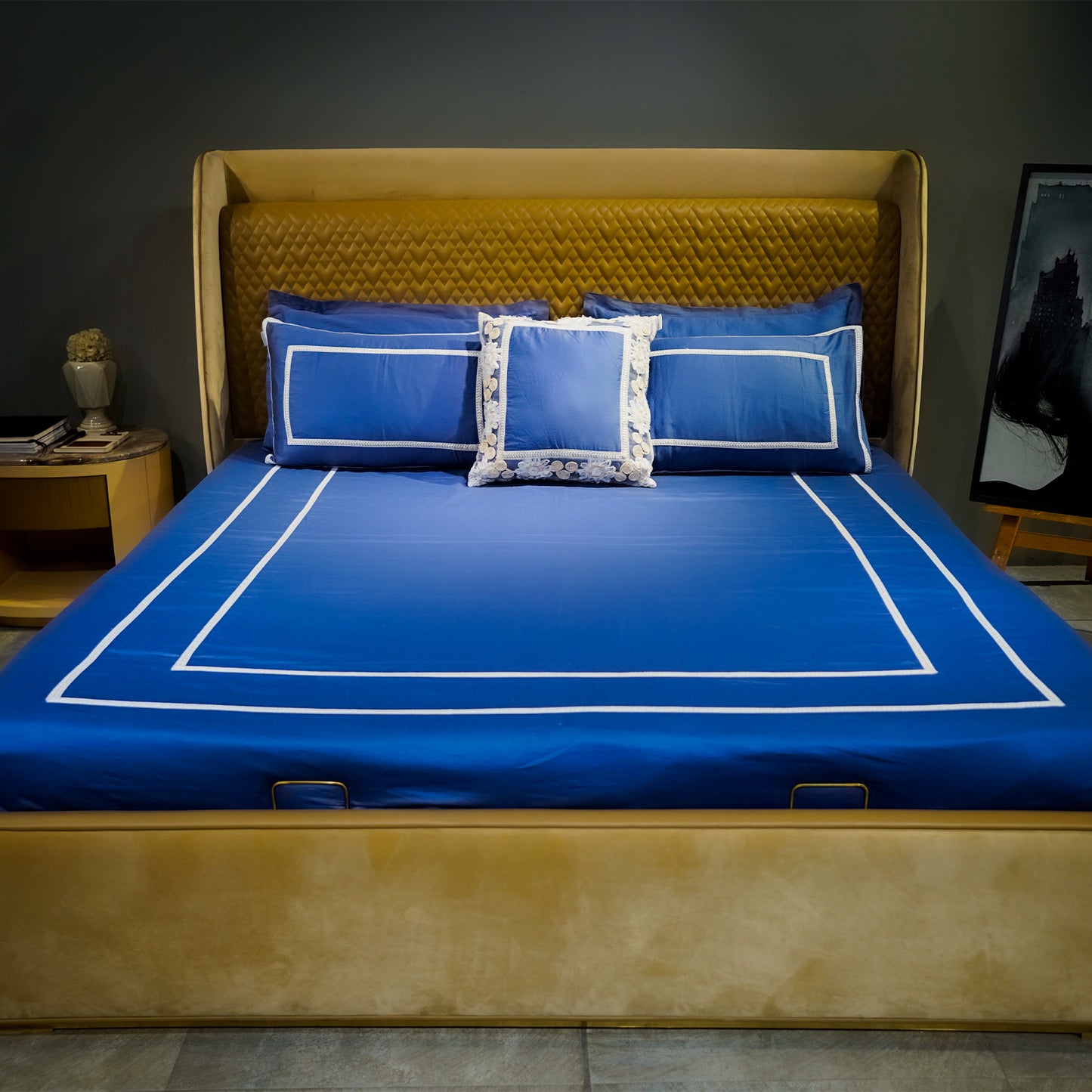 Majestic Sapphire Trimmed Bliss 300 TC|500TC Bed Set