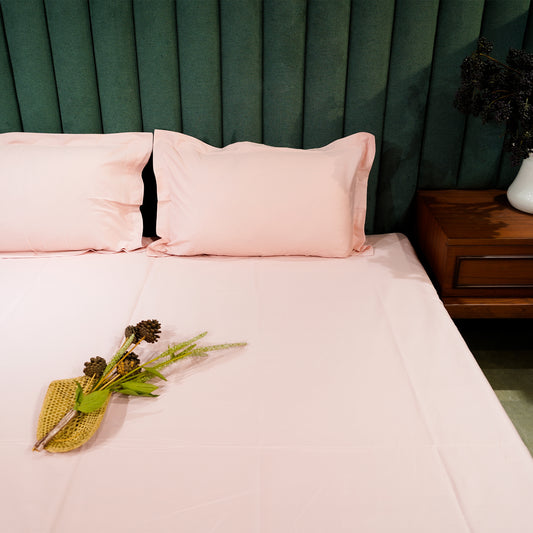 Baby Pink Serenity 300 TC|400 TC|500 TC Pillow Cover