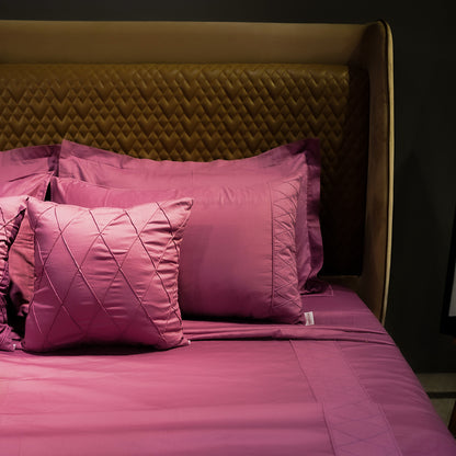 Rose Quartz Diamond Simplicity 300 TC|400 TC|500 TC Designer Bed Sheet