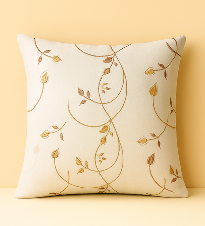 Luna Gleam Silk-Blend Cushion Cover