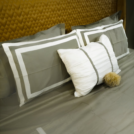 Mystic Moss Opulent Edge 300 TC|500 TC Pillow Cover