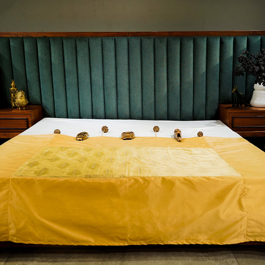 Golden Bed Throw