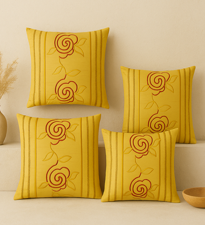 Abstract Rose Cushion Cover