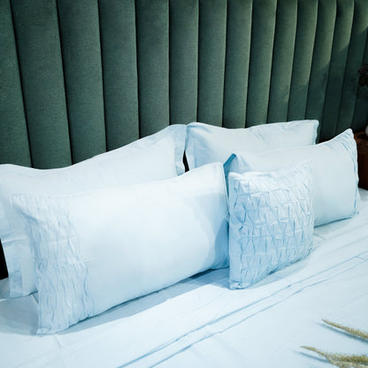Azure Whisper Honeycomb Serenity 300 TC|400 TC|500 TC Cushion Cover Sets