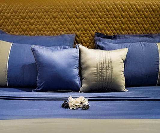 Majestic Sapphire Colorplay Stripe 300 TC|400 TC|500 TC Cushion Cover Sets