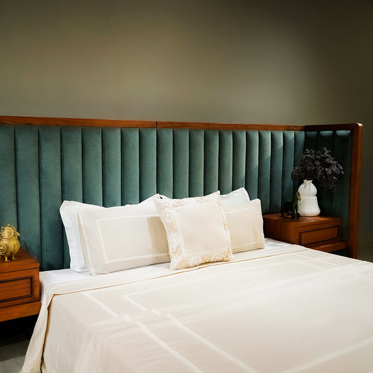 Champagne Charm Trimmed Bliss 300 TC|500 TC Bed Set