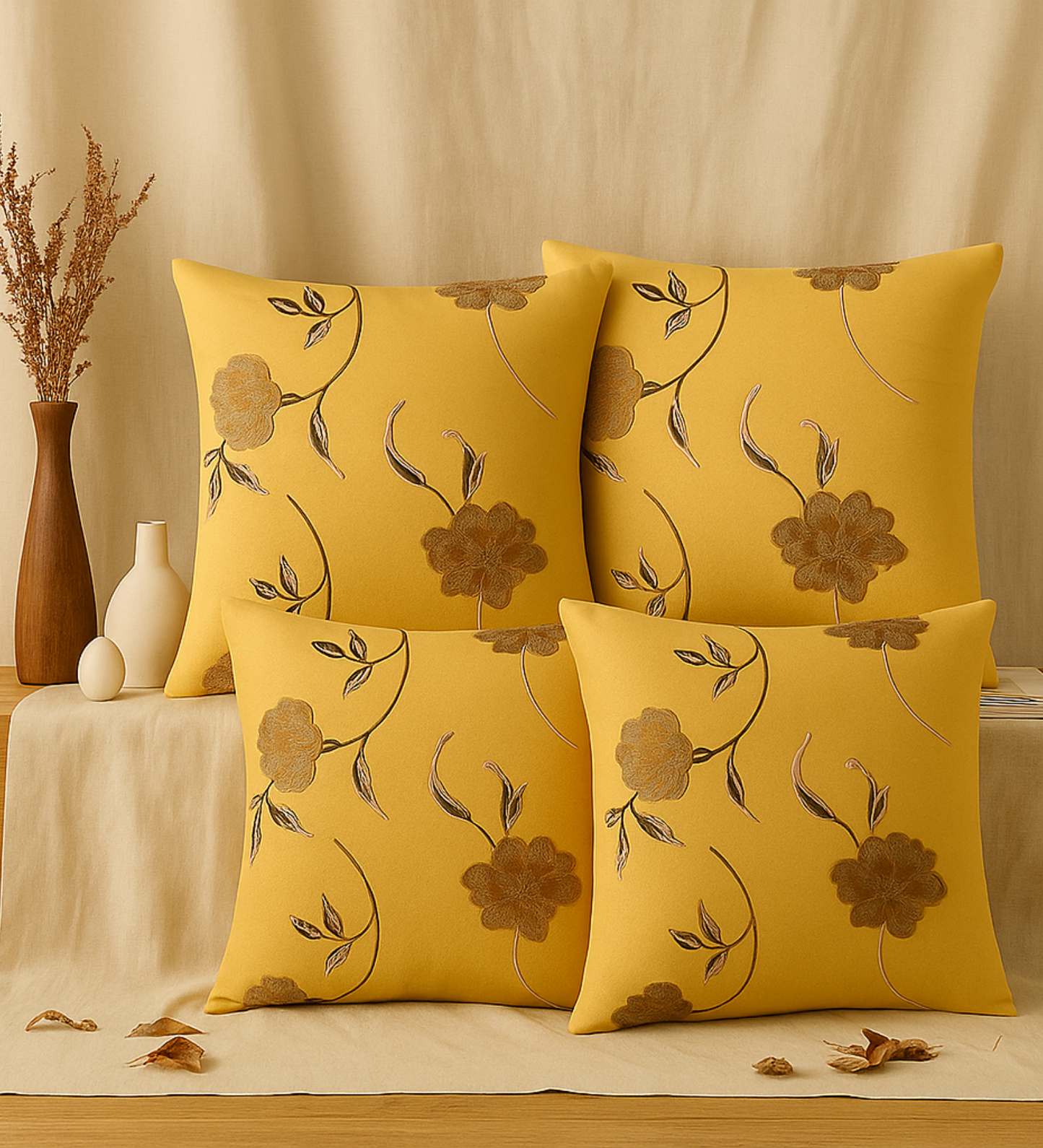 Budding Lily Cushion Cover