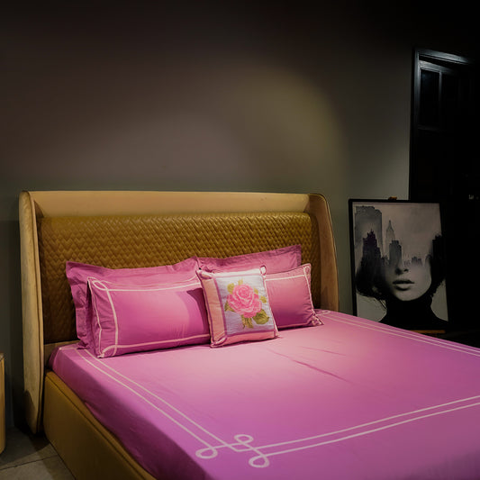 Rose Quartz Tranquil Curve 300 TC|400 TC|500 TC Pillow Cover