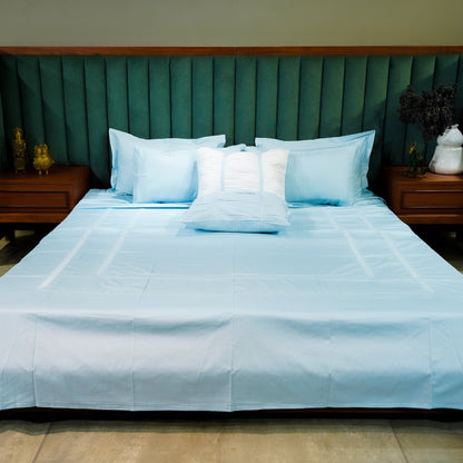 Azure Whisper Opulent Edge 300 TC|400 TC|500 TC Pillow Cover