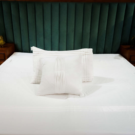 Pure Alabaster Classic Charm 300 TC|400 TC|500 TC Cushion Cover Sets