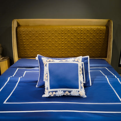 Majestic Sapphire Trimmed Bliss 300 TC|500 TC Pillow Cover