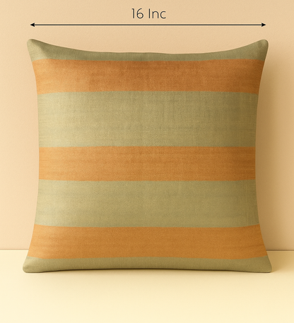 Azure Ember Raw Silk Cushion Cover